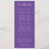 Vibrant Casual magenta Violet Yellow Programmakaart (Achterkant)