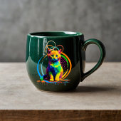 Vibrant Cat Mok: een vleugje kleur voor uw koffie Mok