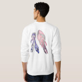 Vibrant Chaos Abstract Men’s Trui (Achterkant volledig)