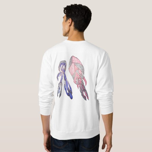 Vibrant Chaos Abstract Men’s Trui (Achterkant volledig)