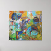 Vibrant Chaos Canvas Afdruk (Voorkant)