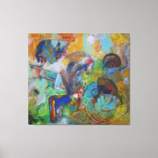 Vibrant Chaos Canvas Afdruk (Voorkant)