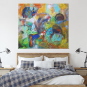Vibrant Chaos Canvas Afdruk (Insitu (Slaapkamer))