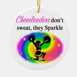 VIBRANT CHEERLEADER KERAMISCH ORNAMENT