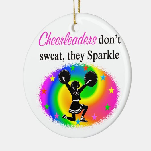 VIBRANT CHEERLEADER KERAMISCH ORNAMENT (Links)