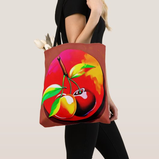Vibrant Cherry Duo Tote Bag (Dichtbij)