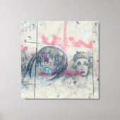 Vibrant Chicago graffiti Canvas Afdruk (Voorkant)