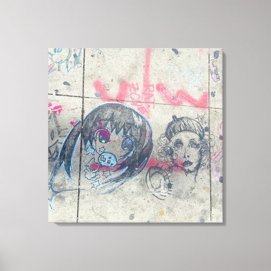 Vibrant Chicago graffiti Canvas Afdruk (Voorkant)