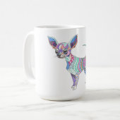 Vibrant Chihuahua Mug Koffiemok (Voorkant links)