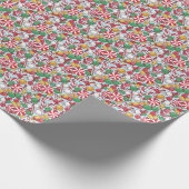 Vibrant Christmas Candy Mix Peppermint Swirl  Cadeaupapier (Hoek)