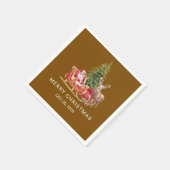 Vibrant Christmas Tree Decor Party Napkin Servet (Hoek)