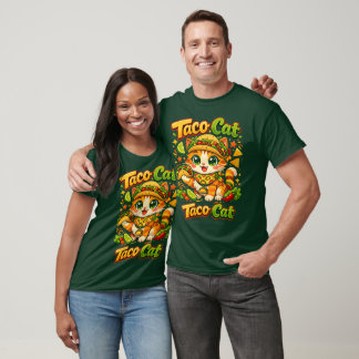 Vibrant Cinco de Mayo Taco Cat Funny T-SHIRT