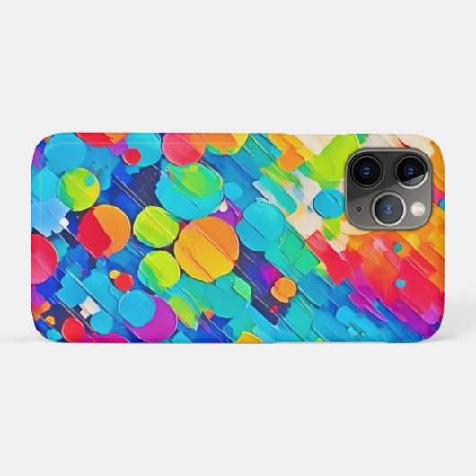 Vibrant Circle Dance Art Case-Mate iPhone Case (Achterkant (horizontaal))