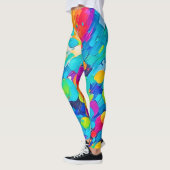 Vibrant Circle Dance Art Leggings (Links)