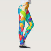Vibrant Circle Dance Art Leggings (Rechts)