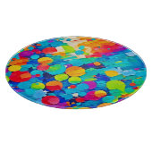 Vibrant Circle Dance Art Snijplank (Hoek)