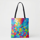 Vibrant Circle Dance Art Tote Bag (Voorkant)