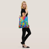 Vibrant Circle Dance Art Tote Bag (Op model)