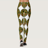 Vibrant Circular Celtic Design Leggings (Achterkant)