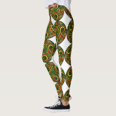 Vibrant Circular Celtic Design Leggings (Links)