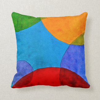 Vibrant Cirkel Patroon Primaire Colour Pillow Kussen