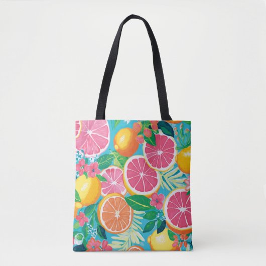 Vibrant Citrus Garden  Tote Bag (Voorkant)