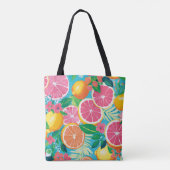 Vibrant Citrus Garden  Tote Bag (Achterkant)