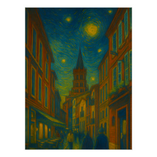 Vibrant City Views Perfect Poster