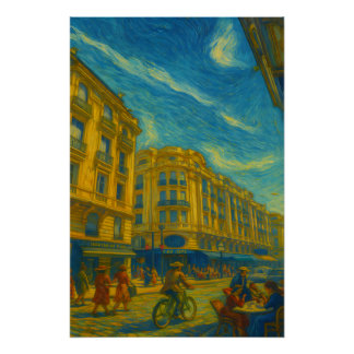 Vibrant City Views Perfect Poster