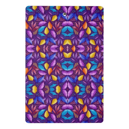 Vibrant clipboard with a symmetrical mini klembord (Achterkant)