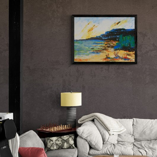 Vibrant Coastal Landscape Foto Afdruk