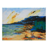 Vibrant Coastal Landscape Perfect Poster (Voorkant)