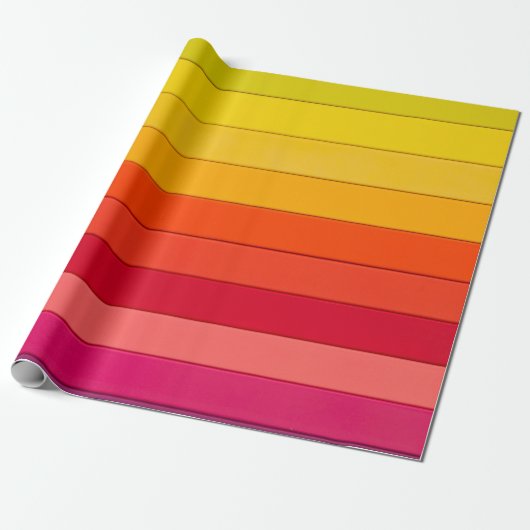 Vibrant Color Aesthetic Pattern Cadeaupapier (Uitgerold)
