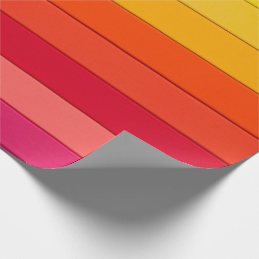 Vibrant Color Aesthetic Pattern Cadeaupapier (Hoek)