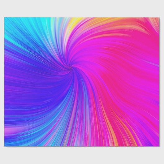 Vibrant Color Aesthetic Pattern Cadeaupapier (Vlak)