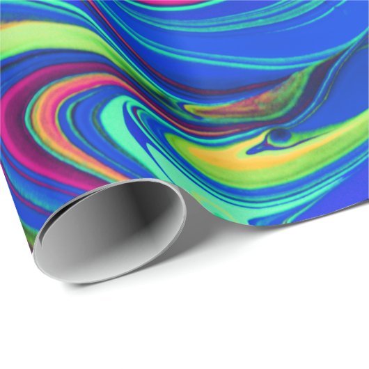 Vibrant Color Aesthetic Pattern Cadeaupapier (Rol Hoek)