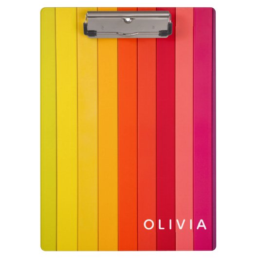 Vibrant Color Aesthetic Pattern Klembord (Voorkant)