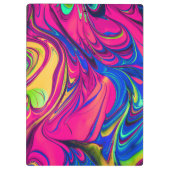 Vibrant Color Aesthetic Pattern Klembord (Achterkant)