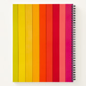 Vibrant Color Aesthetic Pattern Notitieboek (Achterkant)