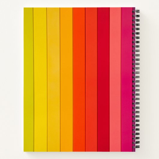 Vibrant Color Aesthetic Pattern Notitieboek (Achterkant)