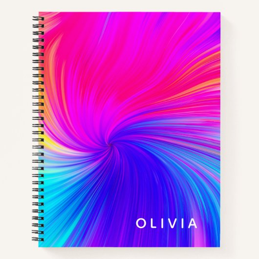 Vibrant Color Aesthetic Pattern Notitieboek (Voorkant)