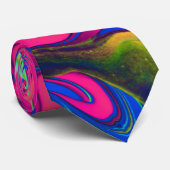 Vibrant Color Aesthetic Pattern Stropdas (Opgerold)