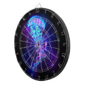 Vibrant Color Glowing Jellyfish Dartbord (Voorkant Rechts)
