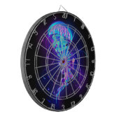Vibrant Color Glowing Jellyfish Dartbord (Voorkant Links)