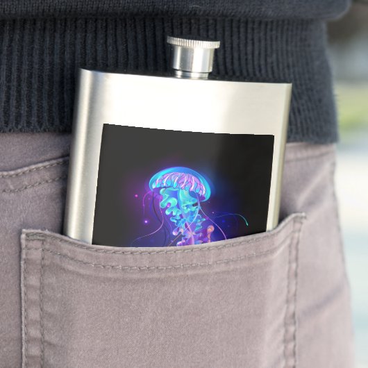 Vibrant Color Glowing Jellyfish Flacon (Voorbeeld)