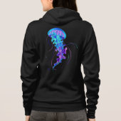 Vibrant Color Glowing Jellyfish Hoodie (Achterkant)