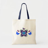 Vibrant Colorful Butterfly Canvas tas (Voorkant)