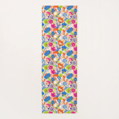 Vibrant Colorful Floral Monogram Yogamat (Achterkant)