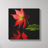 Vibrant Colorful Lily Pond Wrapped Canvas (Voorkant)