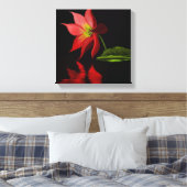 Vibrant Colorful Lily Pond Wrapped Canvas (Insitu (Slaapkamer))